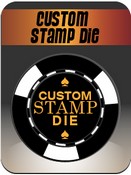 Custom Stamp Die Poker Chips, AGS-CustomStampDie